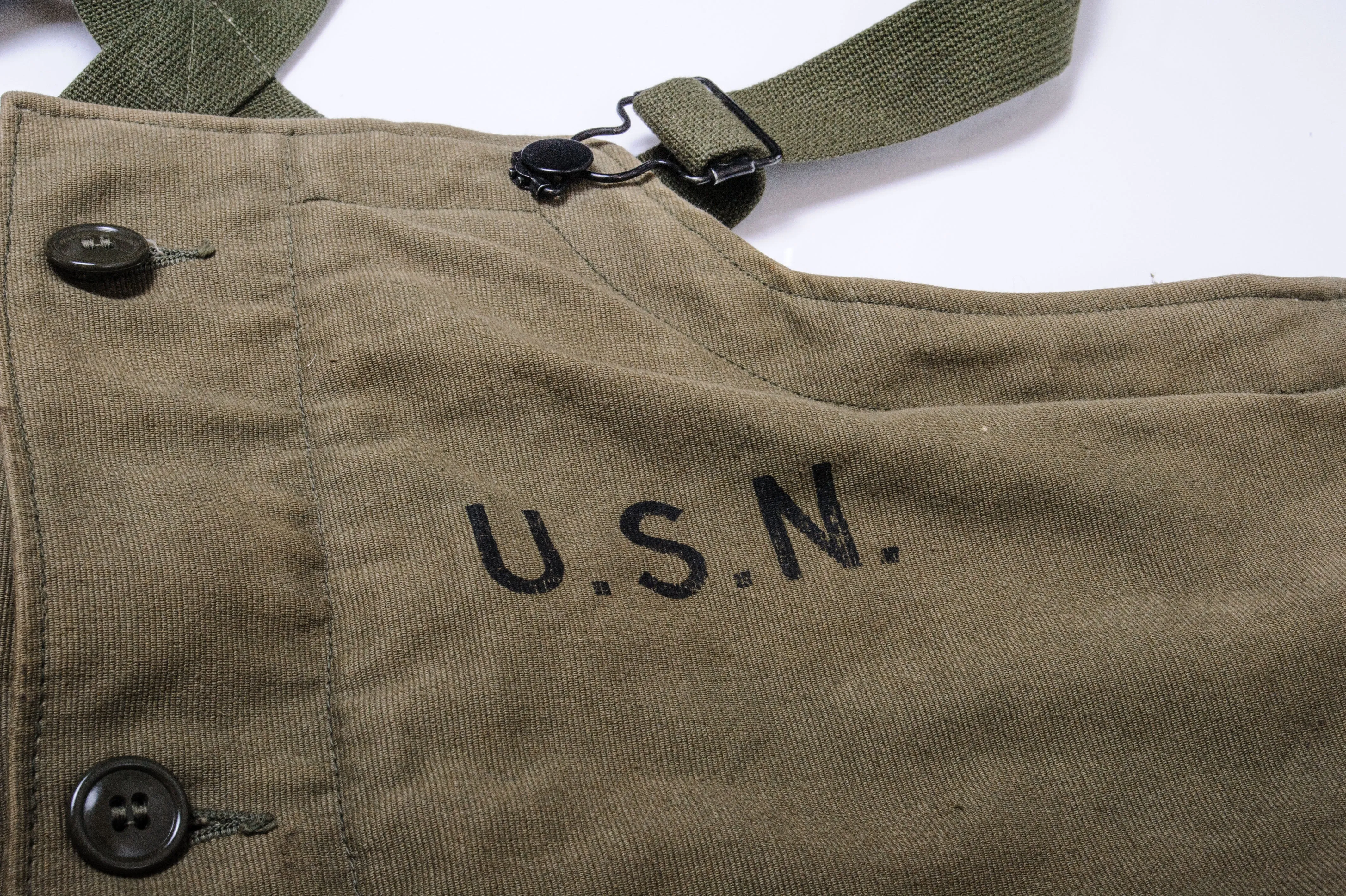 USN US NAVY OVERALLS NSsx70201 40'S WW2 SIZE LARGE W42 L30