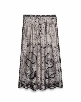 Vanessa Printed Voyage Midi Skirt