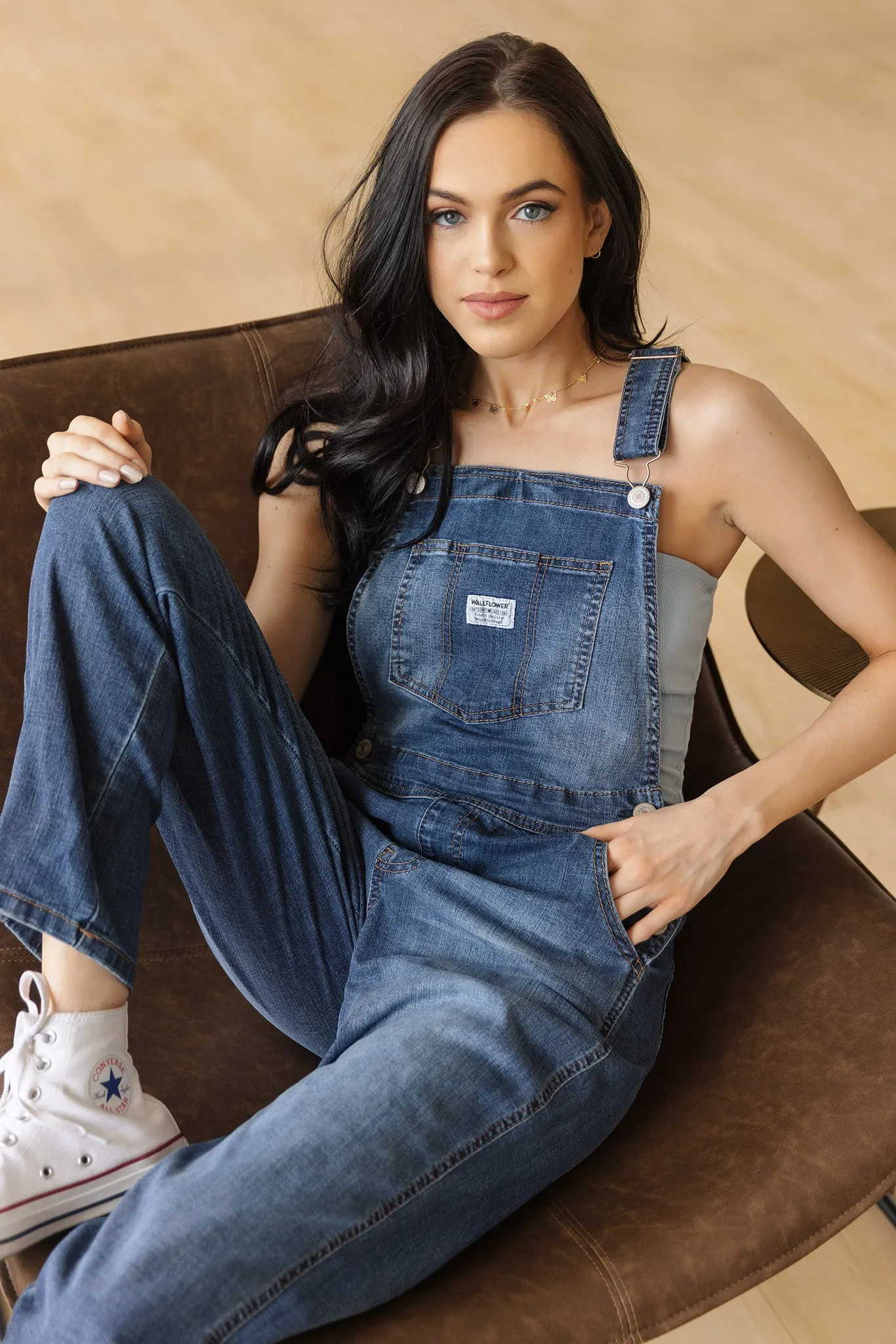 Wallflower Milan Wash Retro High-Rise Overall