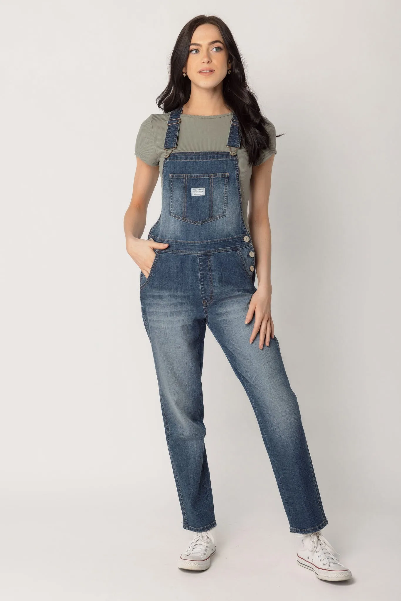 Wallflower Milan Wash Retro High-Rise Overall