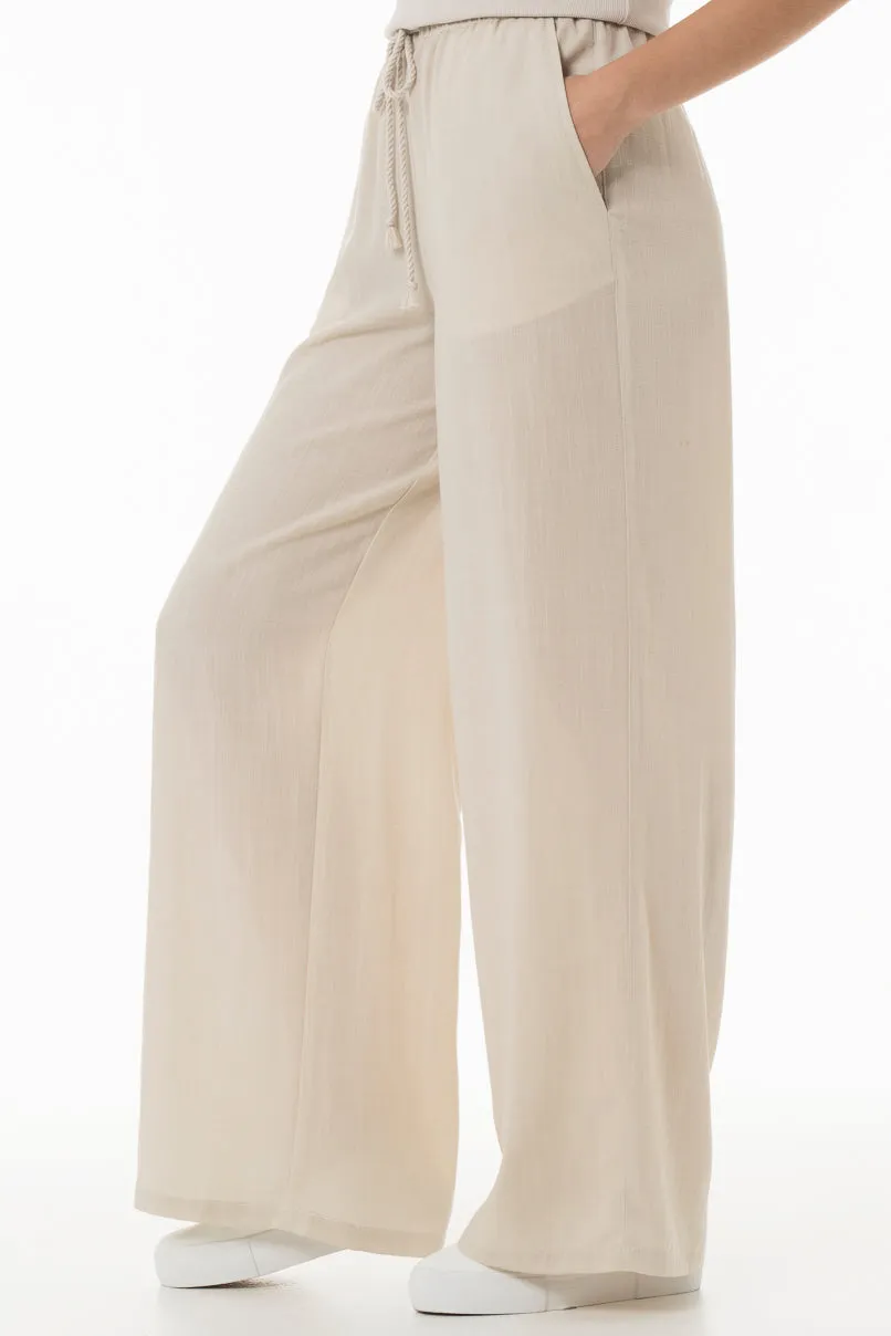 Wide Leg Pants _ 150066 _ Beige