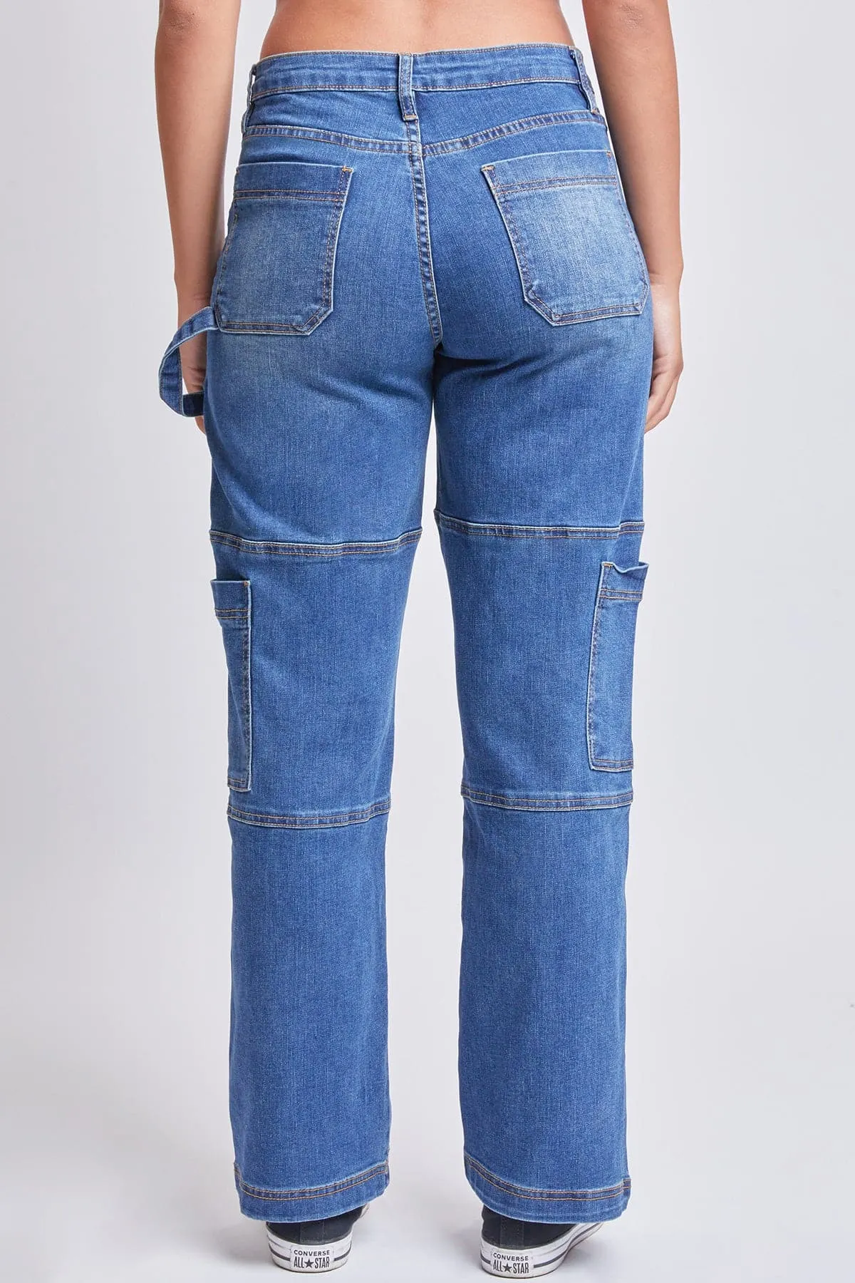 Women’s High Rise Straight Leg Cargo Jeans