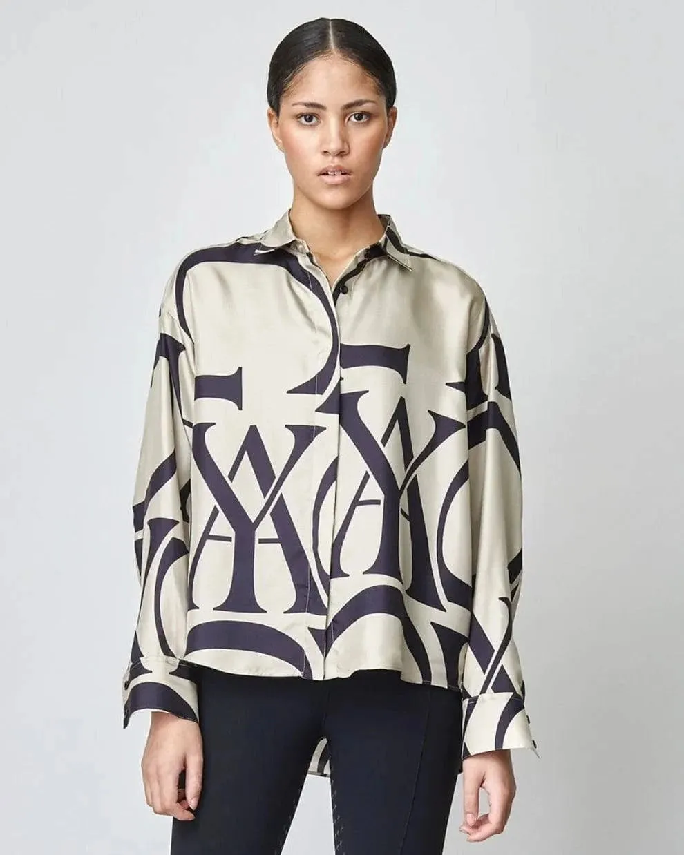 YAGYA - Monogram Silk Shirt